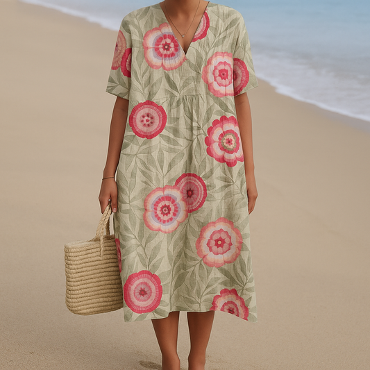 Bohemian Floral Maxi Summer Dress - Luxivelle