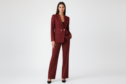Womens Classic Two Piece Suit Set - Luxivelle