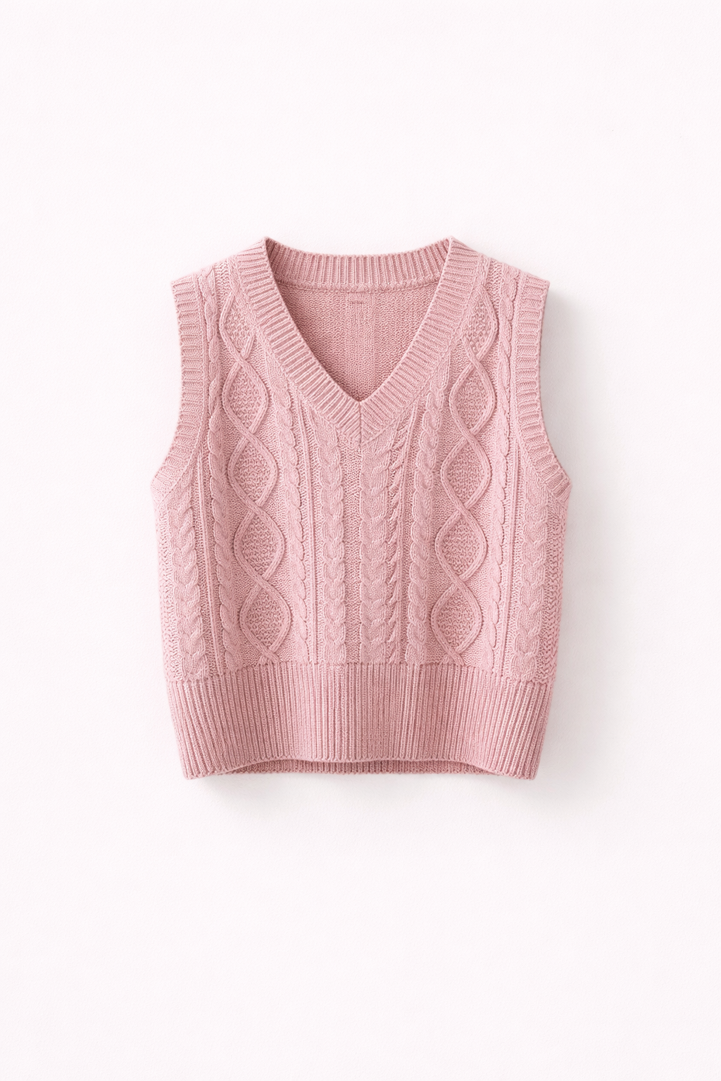 Cozy Cable Knit Vest Sweater