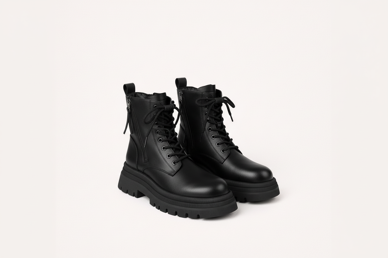 Lace Up High Heel Ankle Boots - Luxivelle