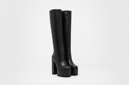 Elegant Block Heel Ankle Boots - Luxivelle