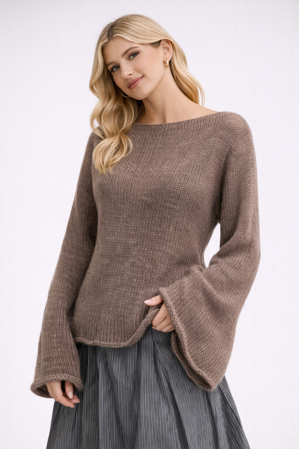 Cozy Oversized Crew Neck Sweater