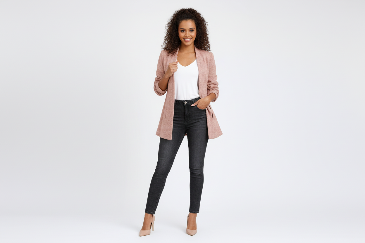 Slim Fit Classic Long Jacket - Luxivelle
