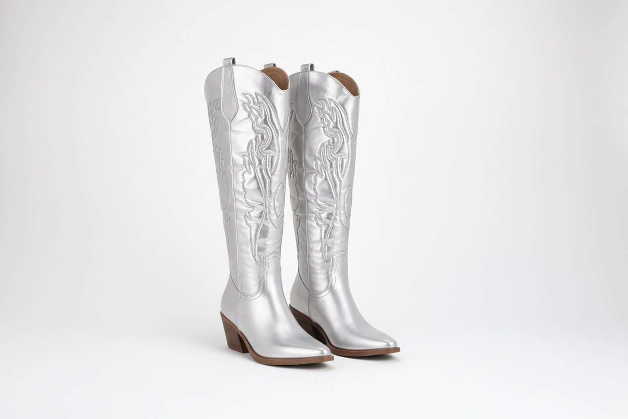 Rustic Country Tall Cowboy Boots - Luxivelle
