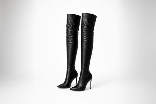 Women's High Heel Knee High Boots - Luxivelle