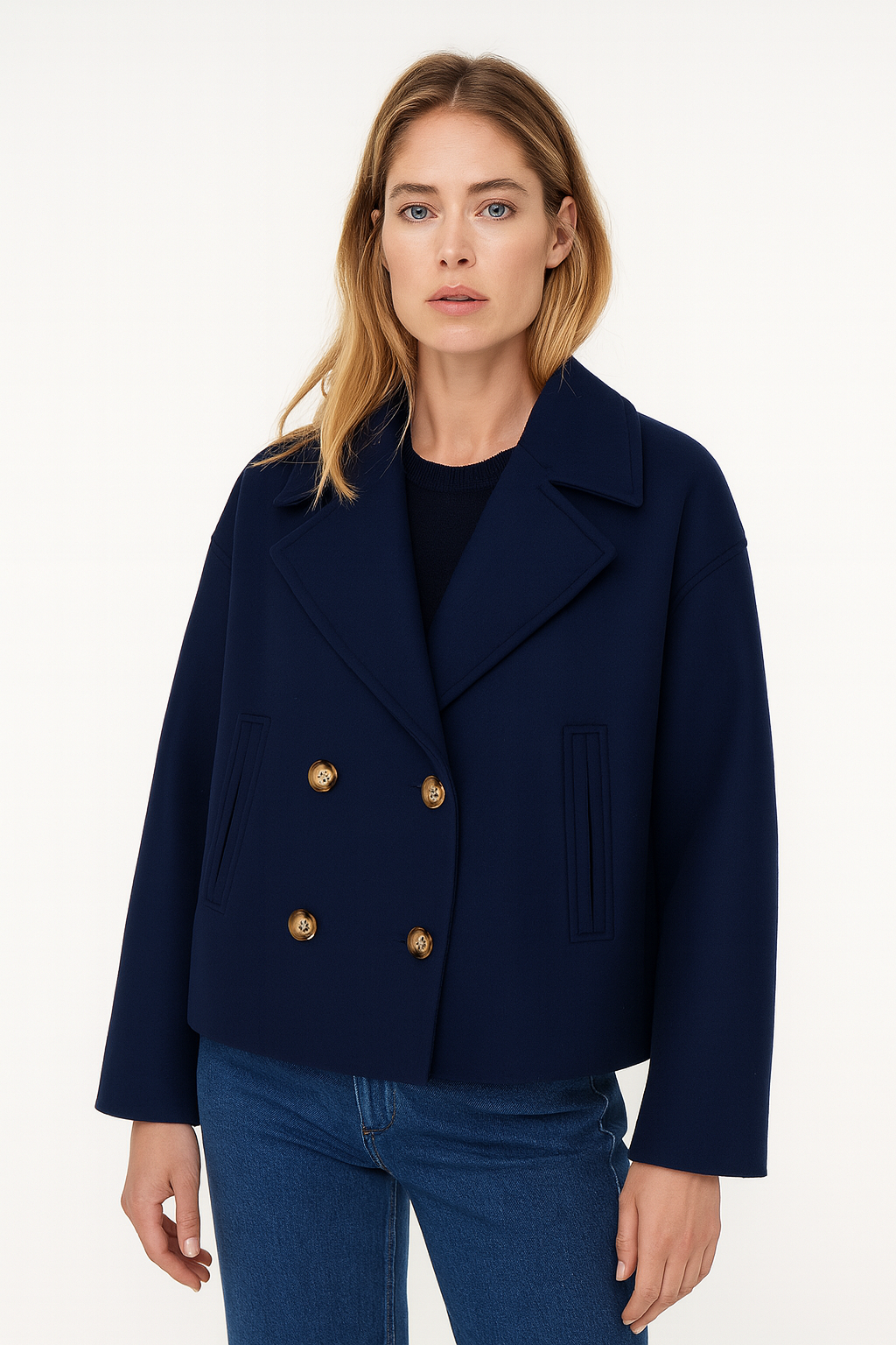 Warm Women's Short Wool Coat