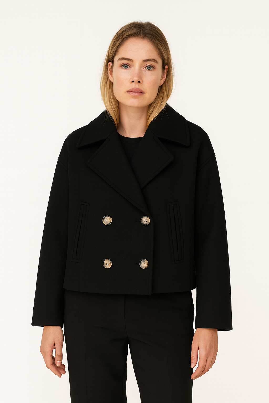 Warm Women's Short Wool Coat