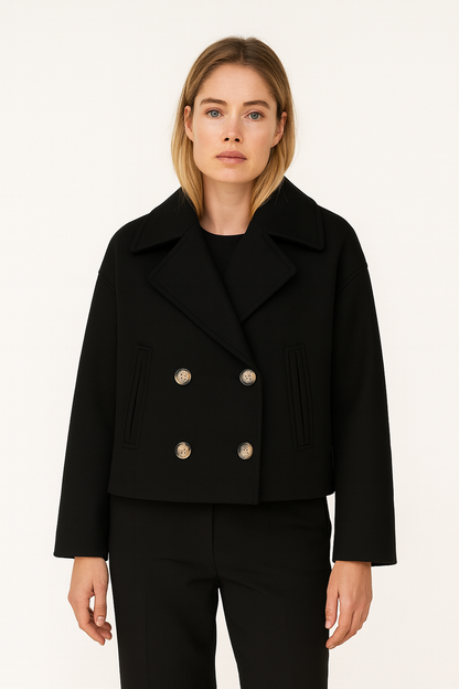 Warm Women's Short Wool Coat