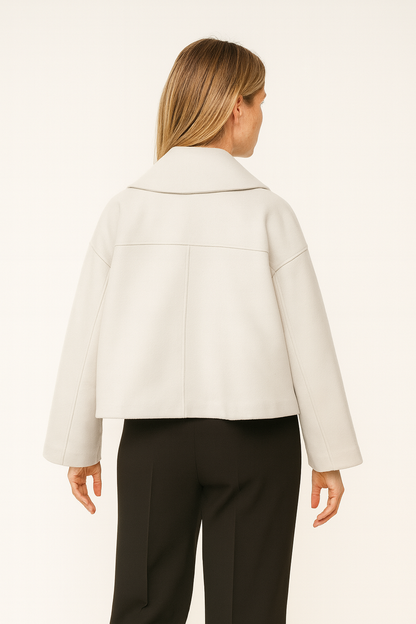 Warm Women's Short Wool Coat