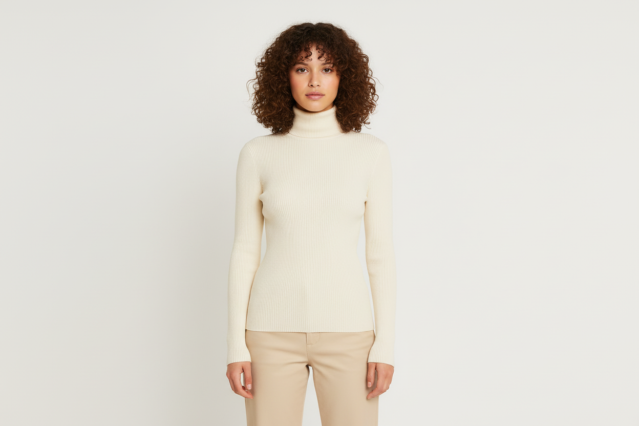 Cozy Cable Knit Turtleneck Sweater - Luxivelle