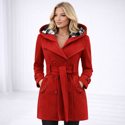 Classic Women's Warm Wool Trench Coat