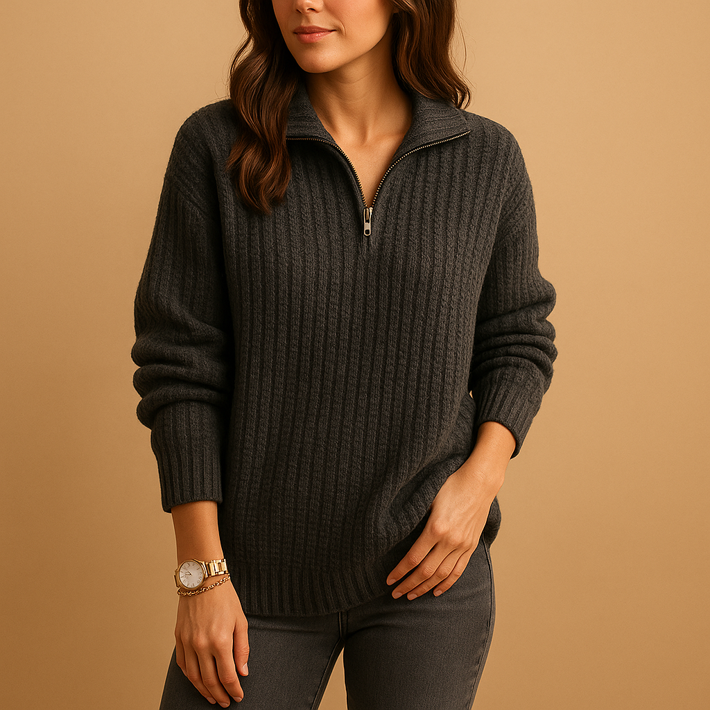 Stylish Crew Neck Pullover Sweater