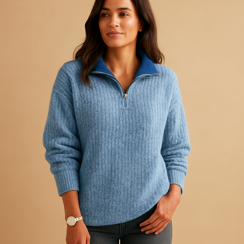 Stylish Crew Neck Pullover Sweater