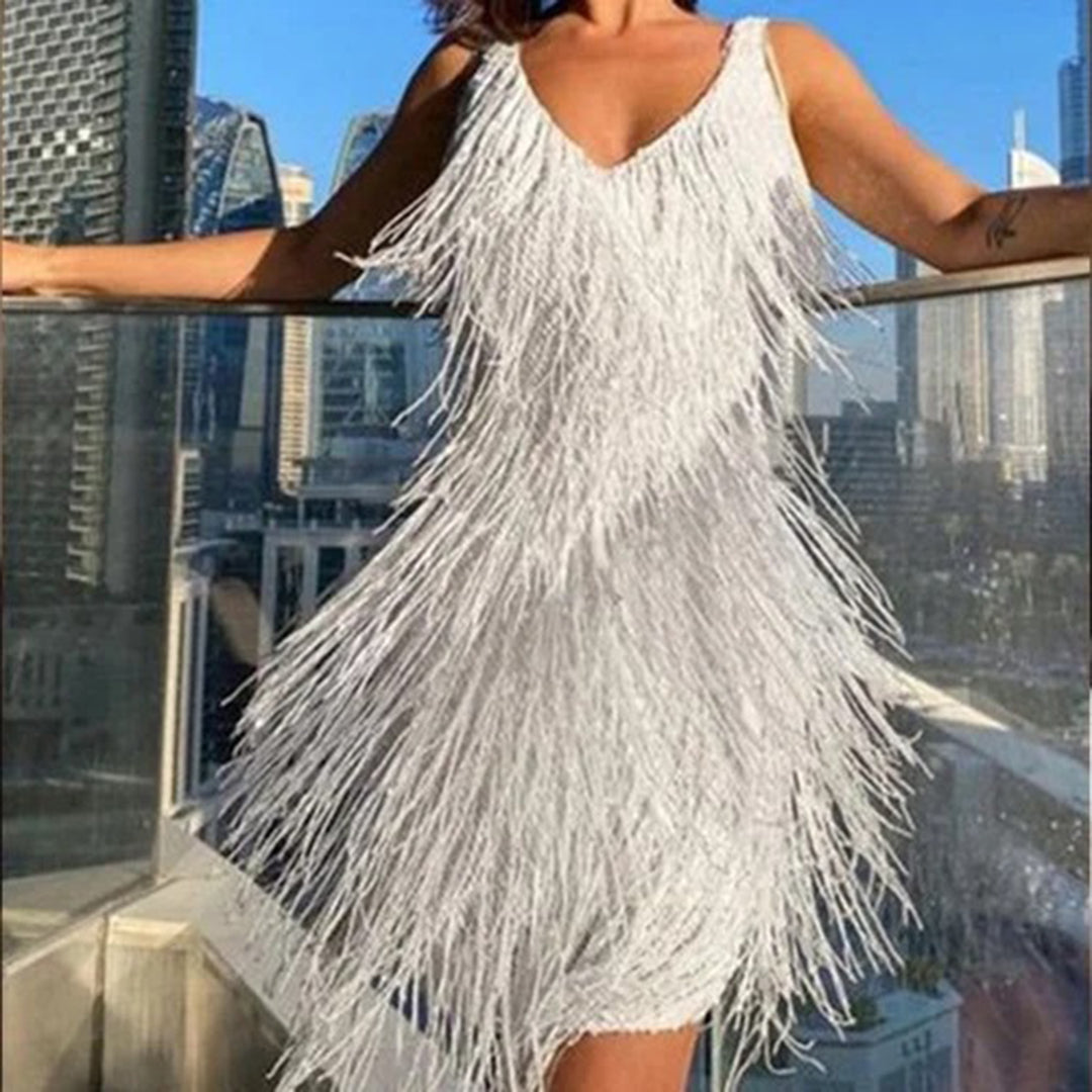 Andrea | Modern Tassel Mini Dress