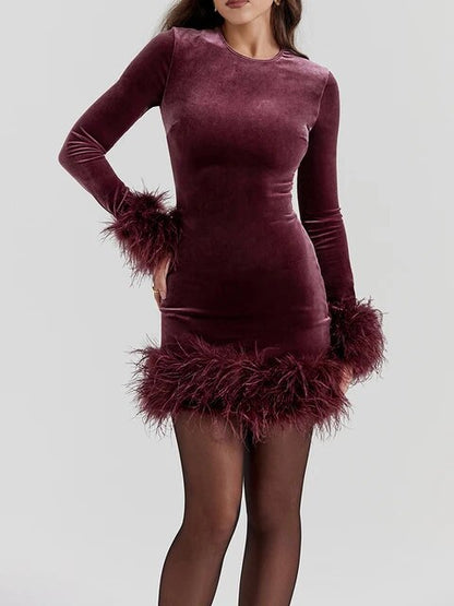 Christine | Casual long sleeved mini dress