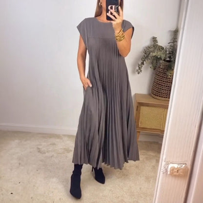 Classic Navy Blue Stripe Dress