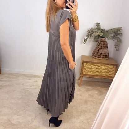 Classic Navy Blue Stripe Dress
