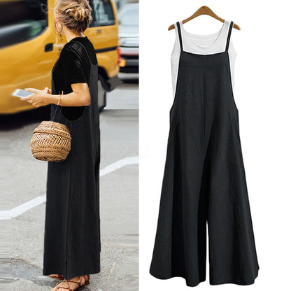 Relaxed Fit Women's Tank Jumpsuit