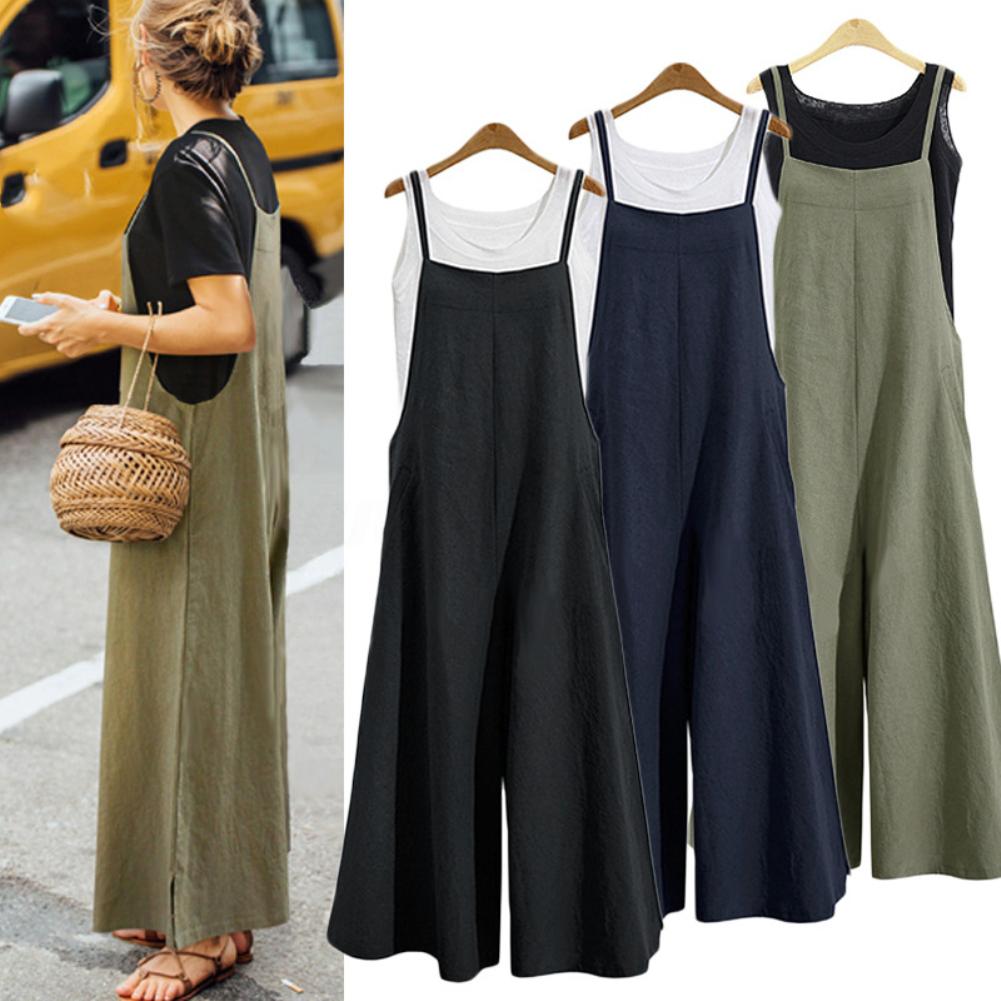 Relaxed Fit Women's Tank Jumpsuit