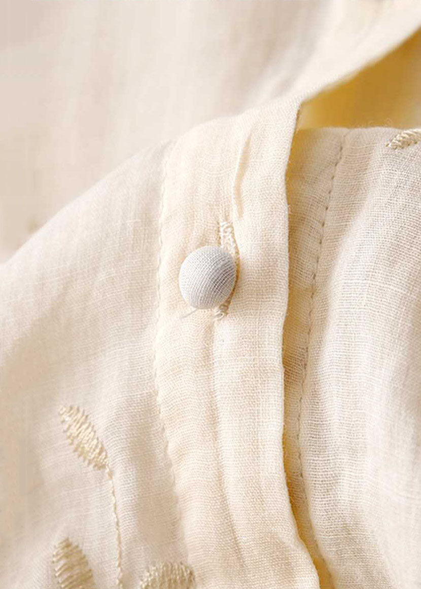 Elegant Top with Delicate Embroidery Details