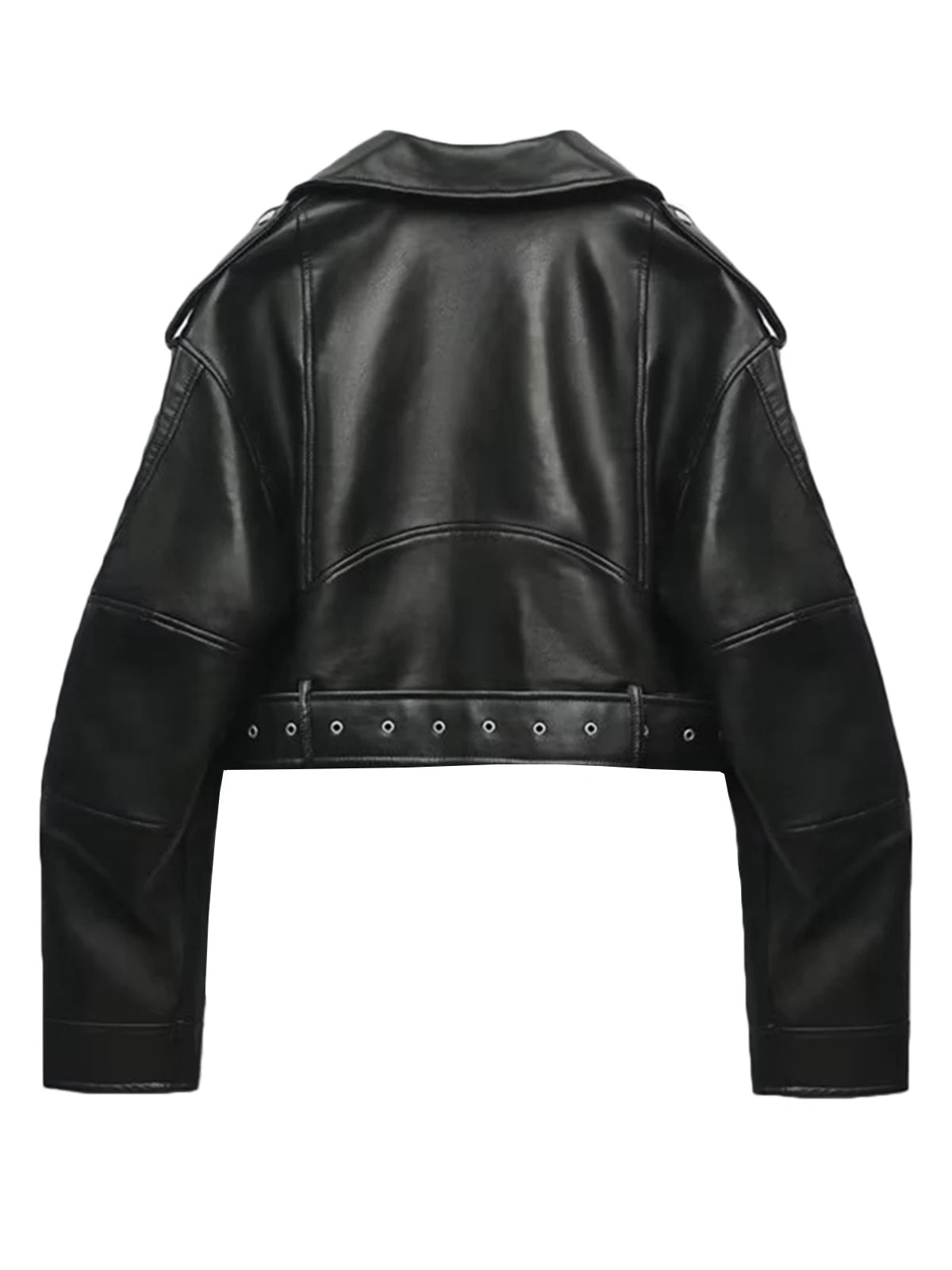Claudia | Classic imitation leather jacket