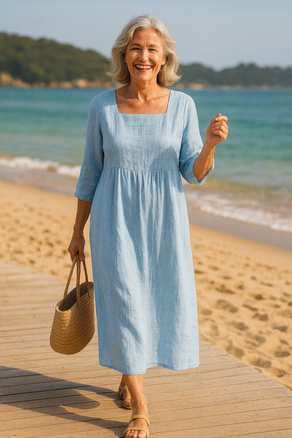 Casual Summer Midi Dress for Women