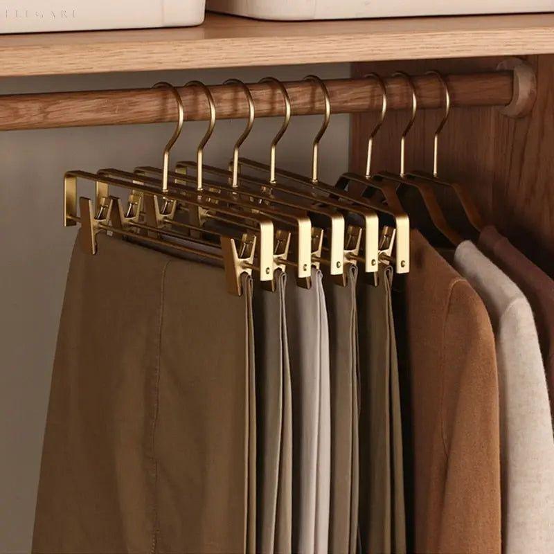 Premium Velvet Anti-Slip Pants Hangers (5 Pack) - Luxivelle