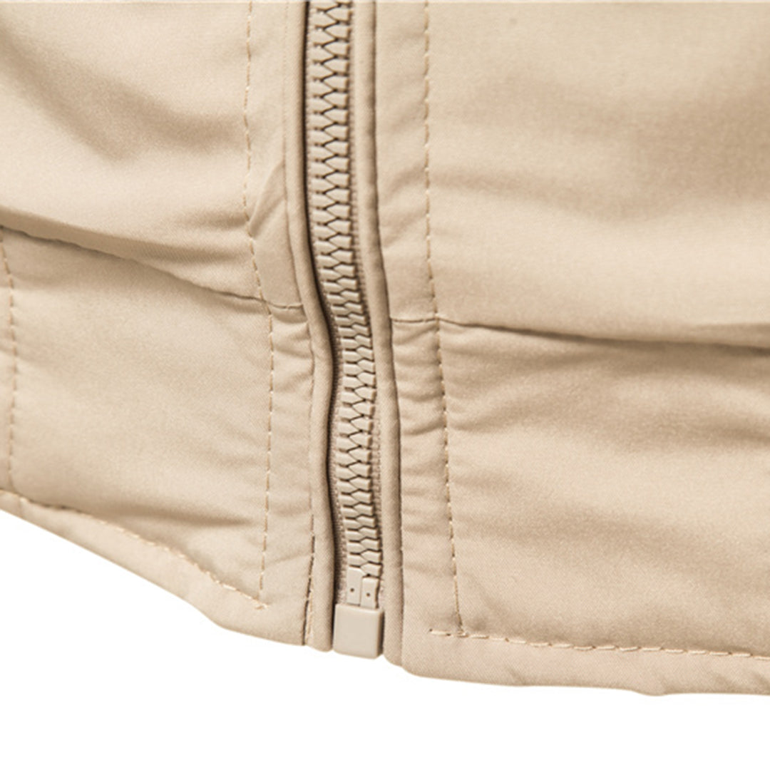 Classic Mens Zip Up Leather Jacket