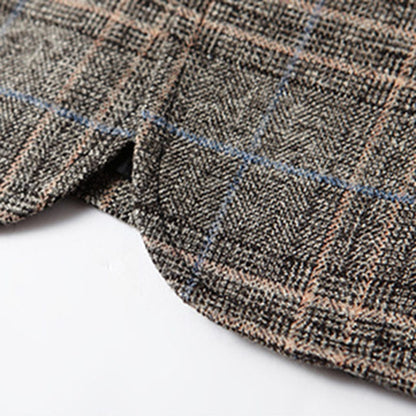 Traditional Checkered Blazer for Men