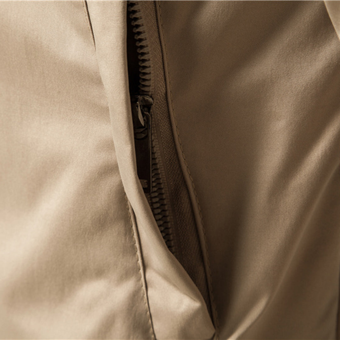 Classic Mens Zip Up Leather Jacket