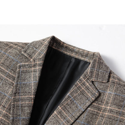 Traditional Checkered Blazer for Men