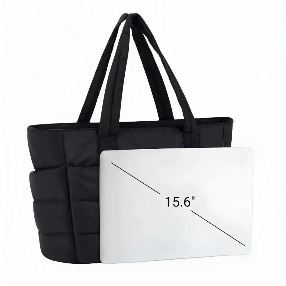 Soft Quilted Tote Bag – Lightweight Women's Shoulder Bag