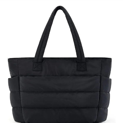 Soft Quilted Tote Bag – Lightweight Women's Shoulder Bag - Luxivelle