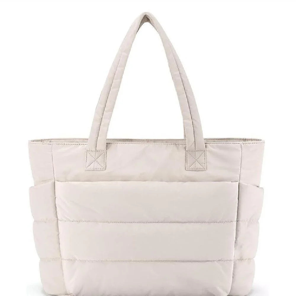 Soft Quilted Tote Bag – Lightweight Women's Shoulder Bag