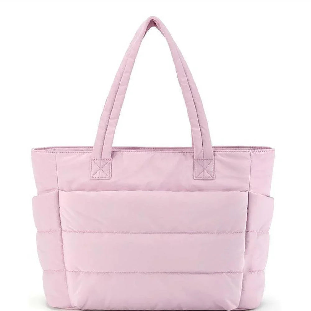 Soft Quilted Tote Bag – Lightweight Women's Shoulder Bag