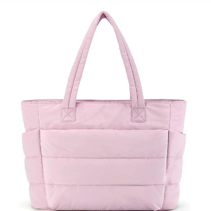 Soft Quilted Tote Bag – Lightweight Women's Shoulder Bag