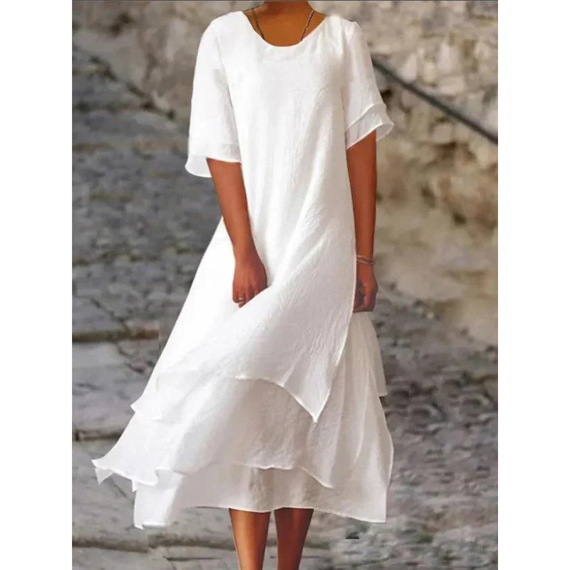 Slimming Knee Length Women's Dress - Luxivelle