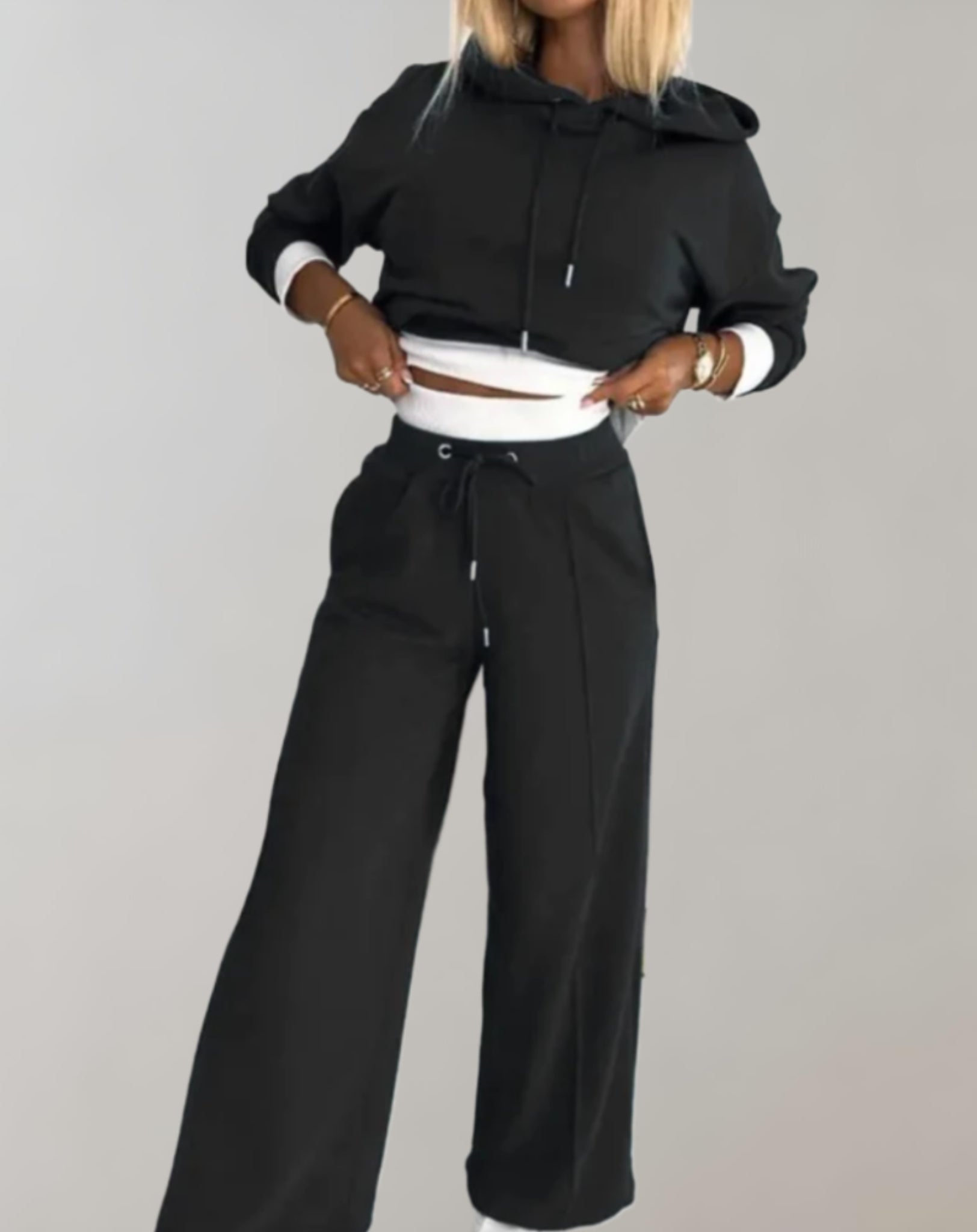 Women's Comfortable 2 Piece Jogger Suit Set - Luxivelle