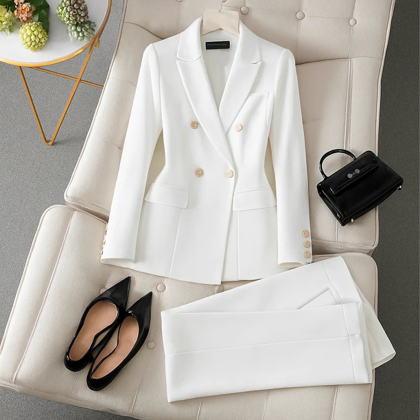 Casual 2-Piece Pantsuit for Ladies - Luxivelle