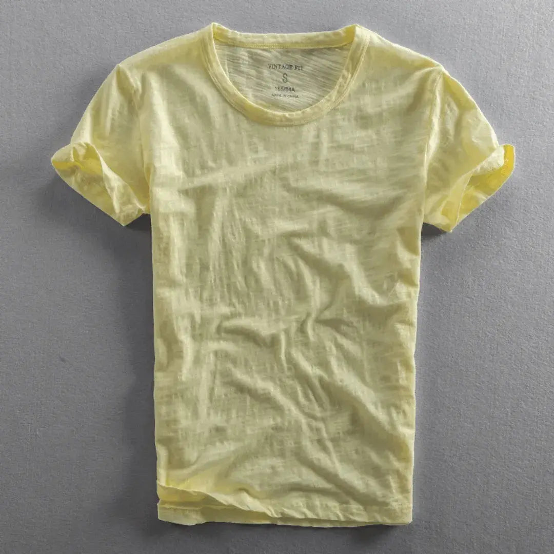 Cotton T-Shirt For Men | Relaxed Fit  | Yellow