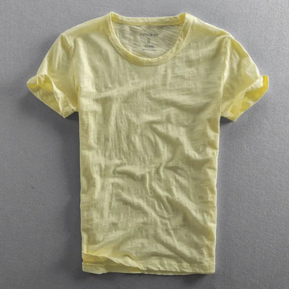 Cotton T-Shirt For Men | Relaxed Fit  | Yellow