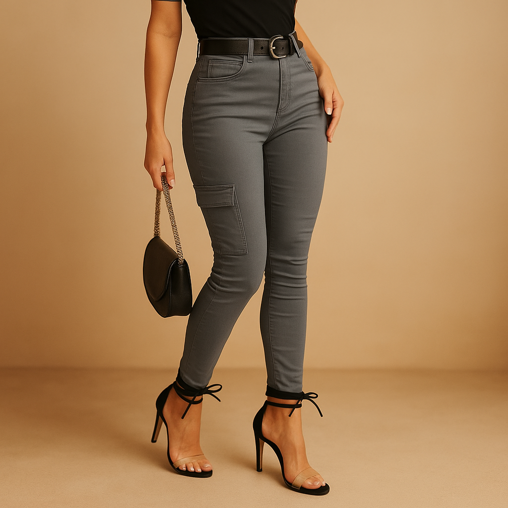 Comfortable Women's Elastic Leg Cargo Pants - Luxivelle