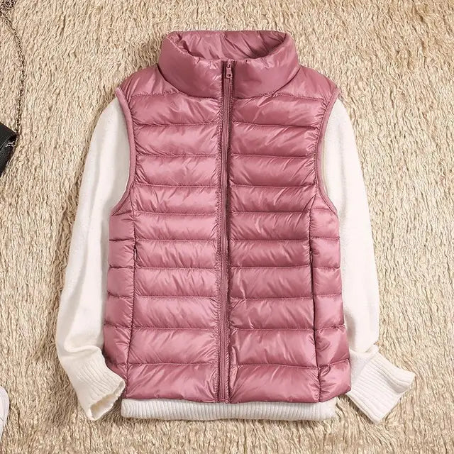 Couture-Moda | Women's Black Puffer Vest 1