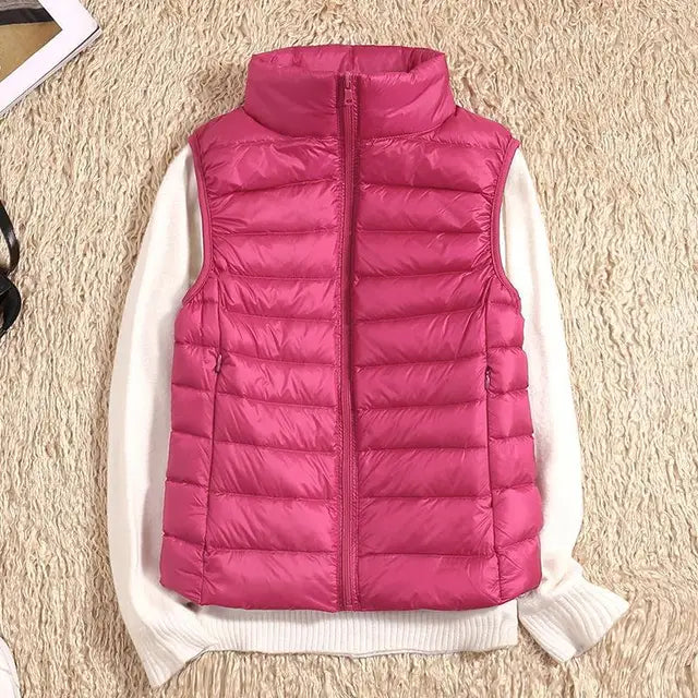 Couture-Moda | Women's Black Puffer Vest 10
