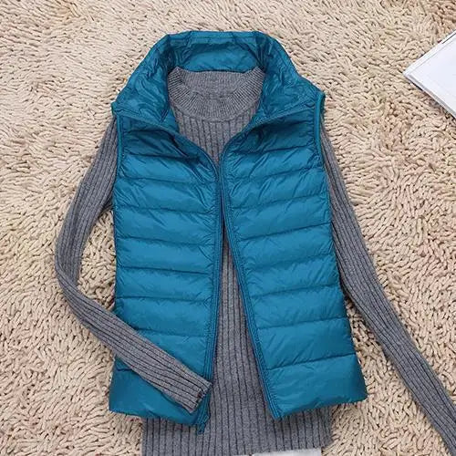 Couture-Moda | Women's Black Puffer Vest 2