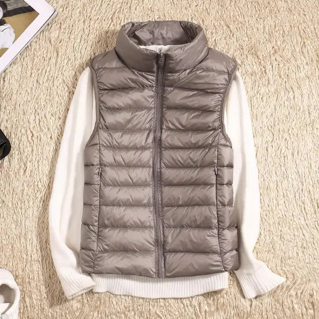 Couture-Moda | Women's Black Puffer Vest 4
