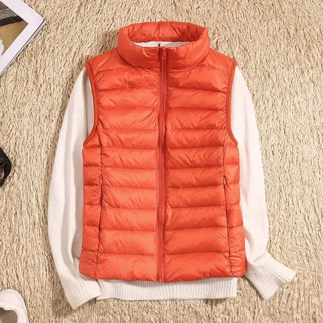 Couture-Moda | Women's Black Puffer Vest 5