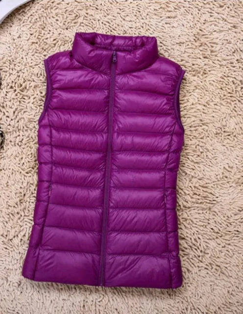 Couture-Moda | Women's Black Puffer Vest 6