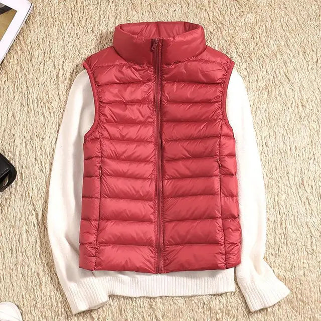 Couture-Moda | Women's Black Puffer Vest 7
