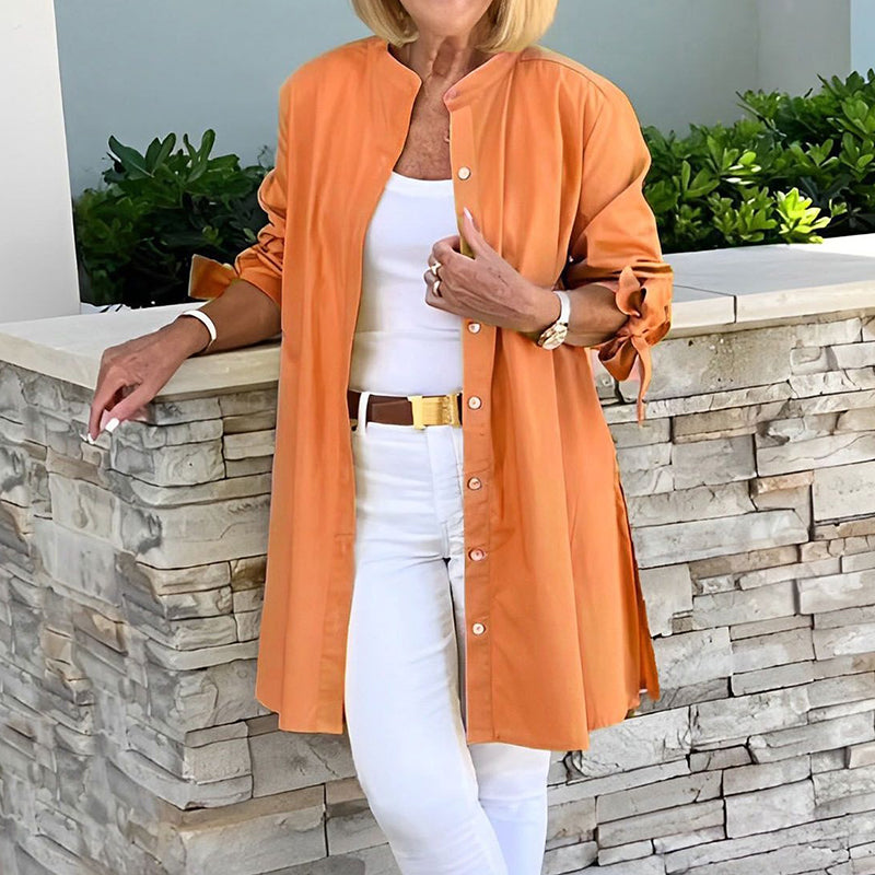 Aria | Tunic Shirt With Front button